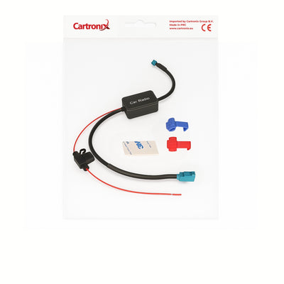 Cartronix CTX-3422 | Fakra Antennenverstärker | Fakra auf Fakra | 22 dB Signalverstärkung | Geeignet für UKW-Radio | Plug & Play Installation