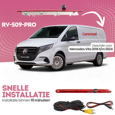 Mercedes Vito Trzecie światło stopu z kamerą cofania | 2016 do 2024 | Noktowizor | Obraz HD