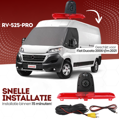 Fiat Ducato Derde Remlicht met Dubbele Lens en Achteruitrijcamera | 2006 t/m 2021 | Nachtzicht | HD Beeld