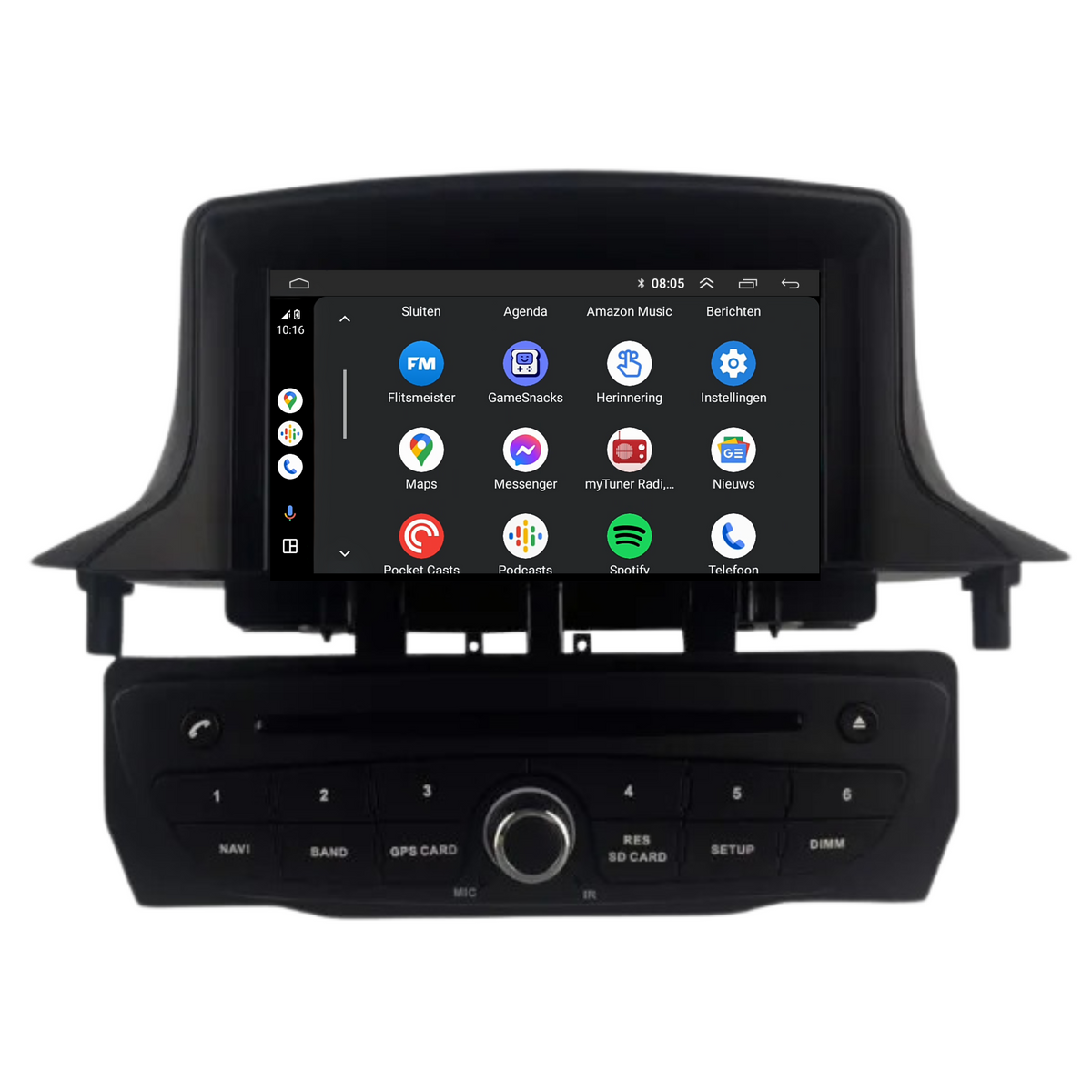 Renault Megane 3 & Fluence | Android 14 | Autoradio | 2008 t/m 2016 | CarPlay & Android Auto | 4+64GB