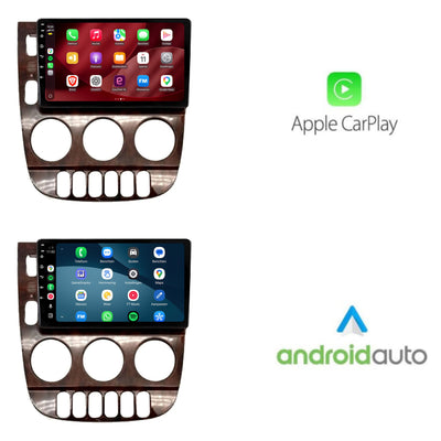 Mercedes ML CarPlay & Android Auto Radio | 1999 bis 2004 | 9 Zoll | Android 15 | Holzoptik | CTX-7104