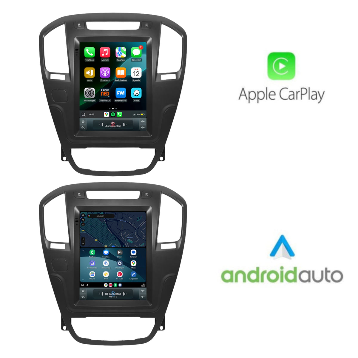 Cartronix Opel Insignia | 2008 t/m 2013 | Autoradio Navigatie | Apple CarPlay & Android Auto | Android 13 | Groot HD Scherm