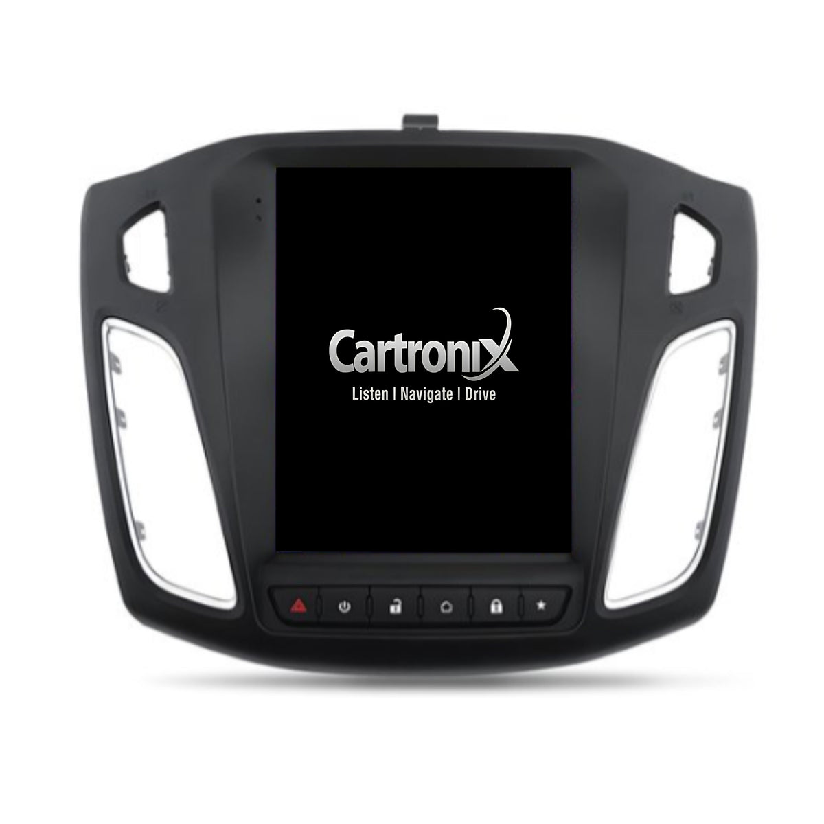 Cartronix Ford Focus | 2011 to 2017 | Car Radio Navigation | Apple CarPlay & Android Auto | Android 13 | 10-inch HD Screen | with 2 Knobs