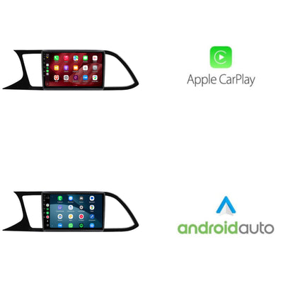 Seat Leon CarPlay & Android Auto radio | 2013 t/m 2020 | 9 inch | Android 15