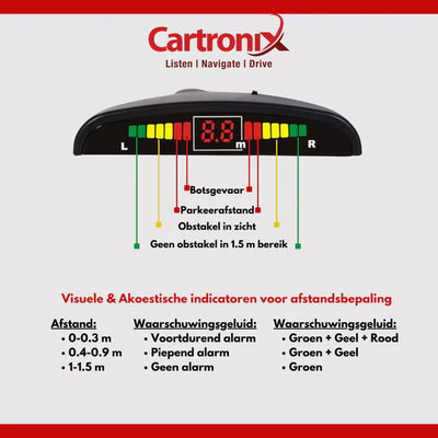 CTX-DP35 Car Parking Sensor | Universal Parking Sensors | Digital - Black