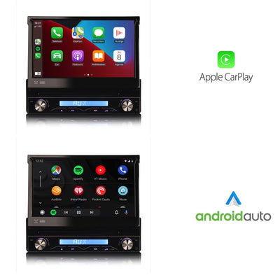 1 din CarPlay klapscherm | Android Auto | Android 16 | Cartronix