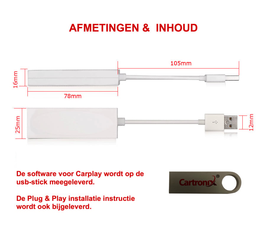 Cartronix CTX-2233 | Adapter CarPlay | Android Auto