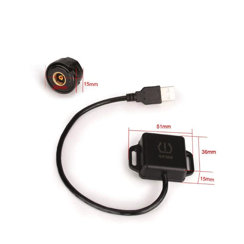 Bandenspanning sensor | 4 Sensoren | TPMS | Android autoradio – afbeelding 3