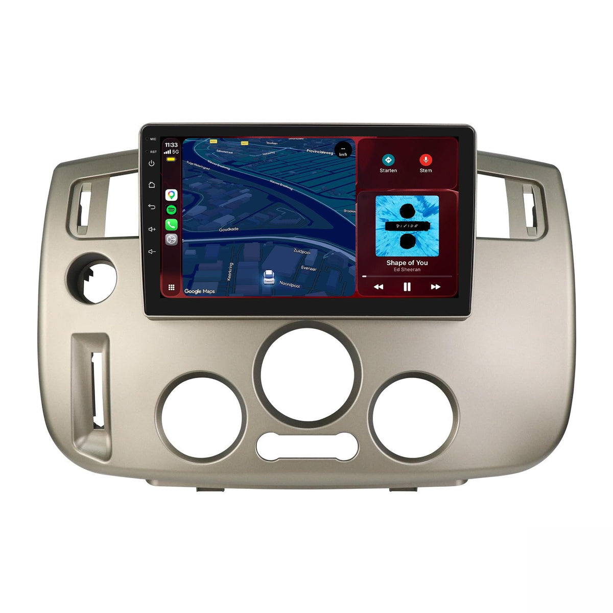 Radio con CarPlay y Android Auto para Renault Scenic 2 | 2003 a 2009 | 9 pulgadas | Android 15 | CTX-7520