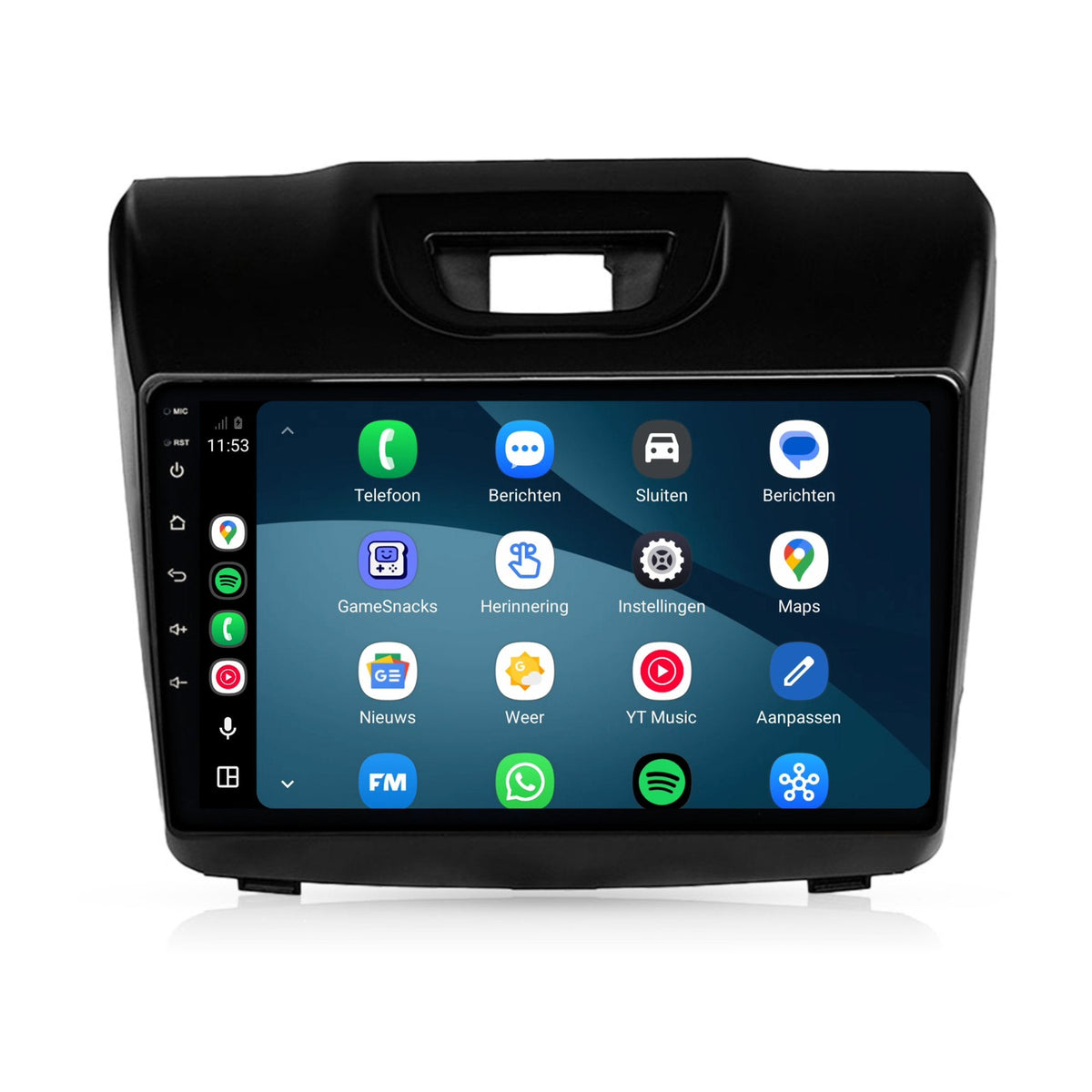 Isuzu D-Max CarPlay & Android Auto radio | 2012 t/m 2016 | 9 inch | Android 15 | CTX-7516
