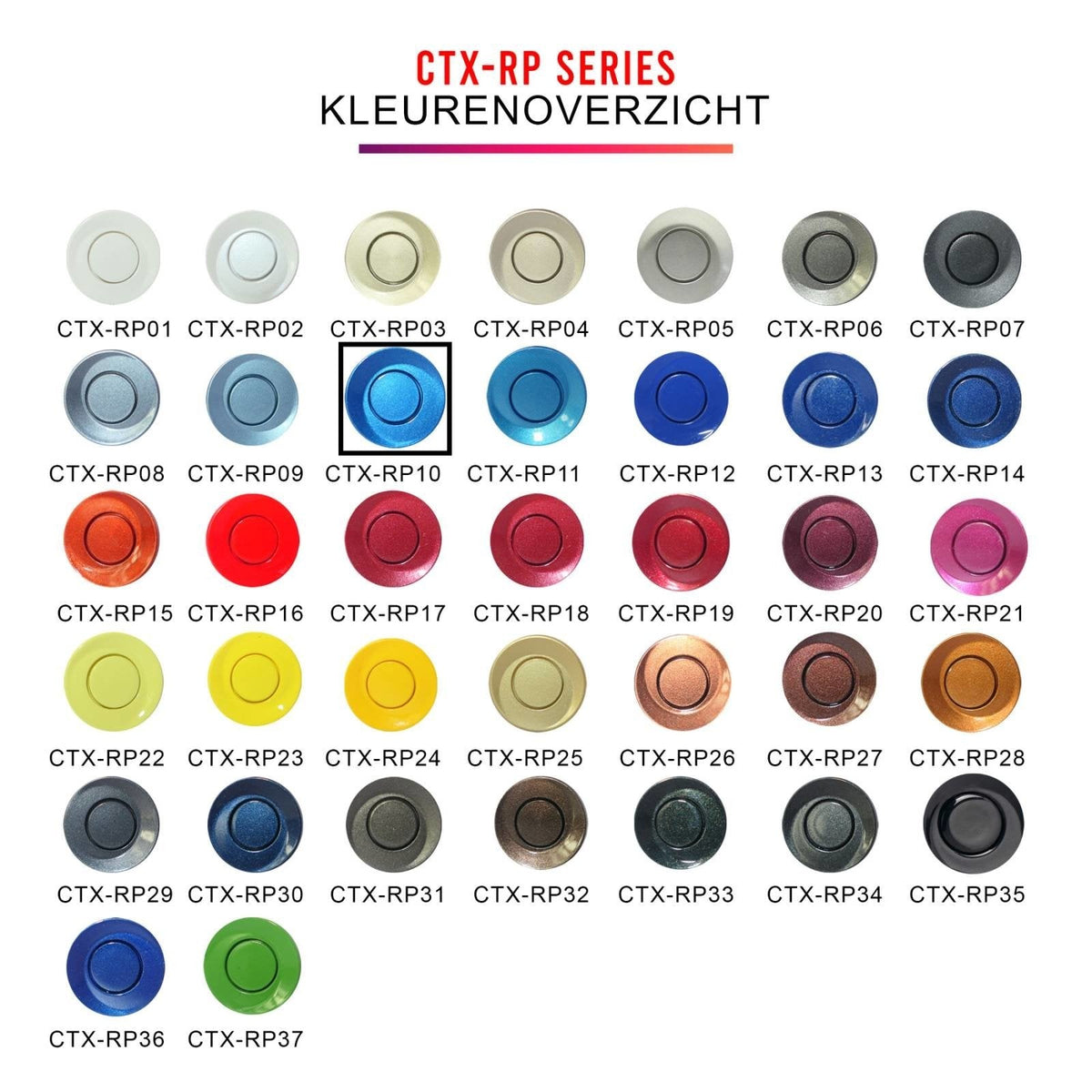 Parking sensors | Night blue metallic | Parking assistance | CTX-RP10