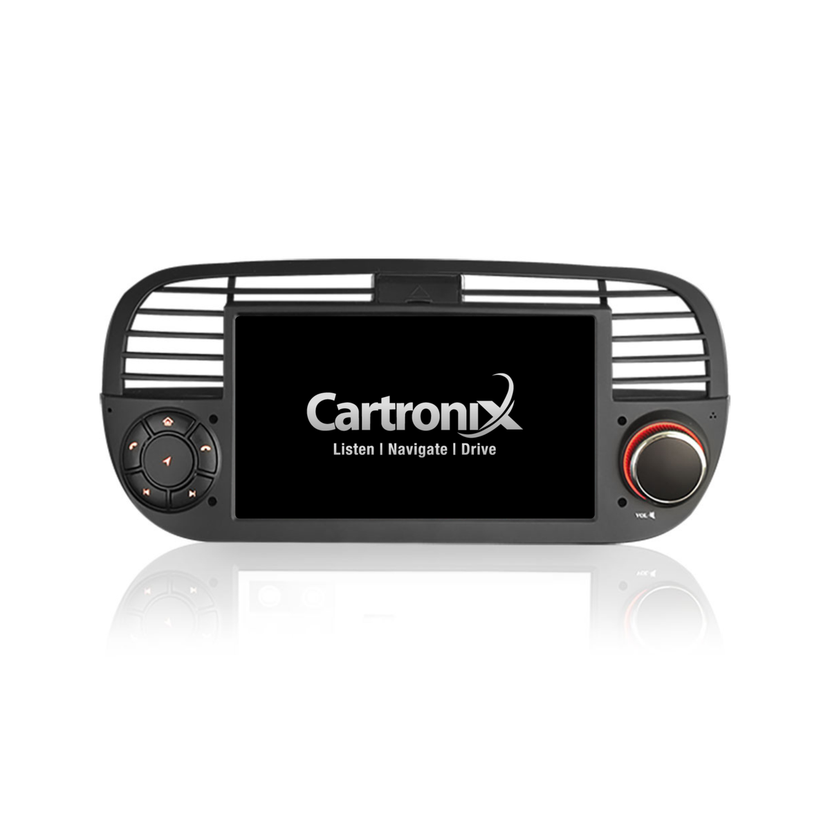 Fiat 500 CarPlay | 2007 bis 2015 | Android 14 Autoradio schwarz