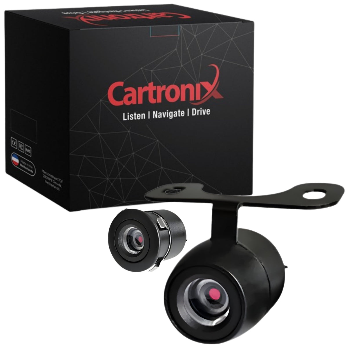 Cámara de visión trasera Cartronix RV-330 PRO | Universal | Parachoques | Visión nocturna