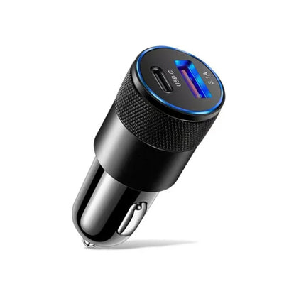 Compacte 20W Autolader | Snellader | USB-C Power Delivery & USB 3.0 Quick Charge