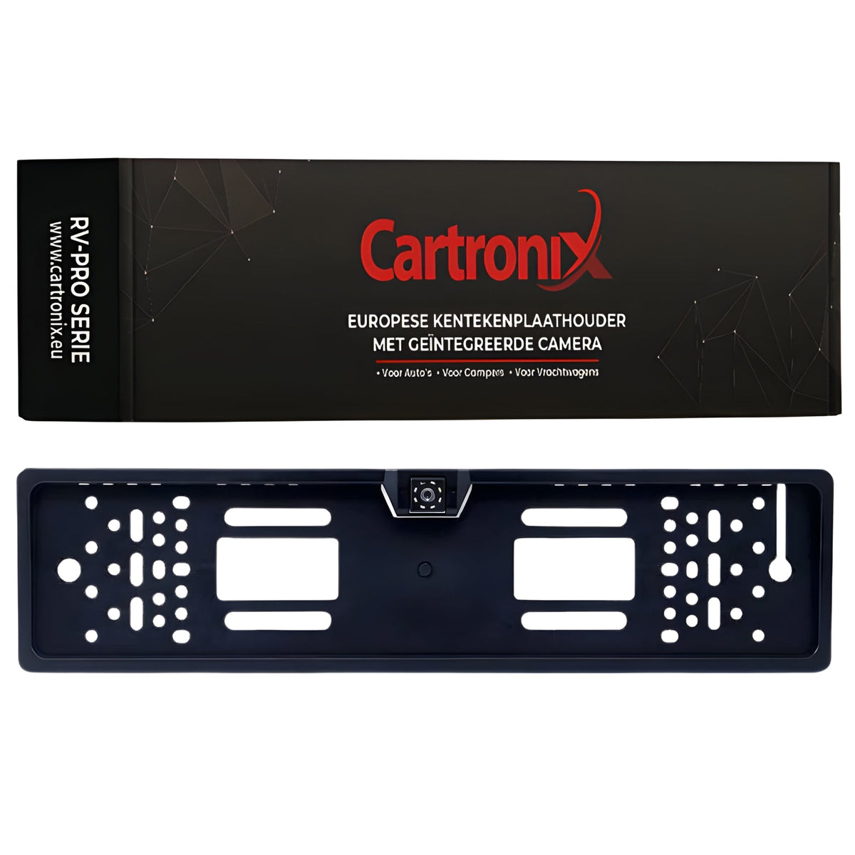 Ramka tablicy rejestracyjnej Cartronix RV-410 PRO z kamerą | 8 diod LED noktowizyjnych