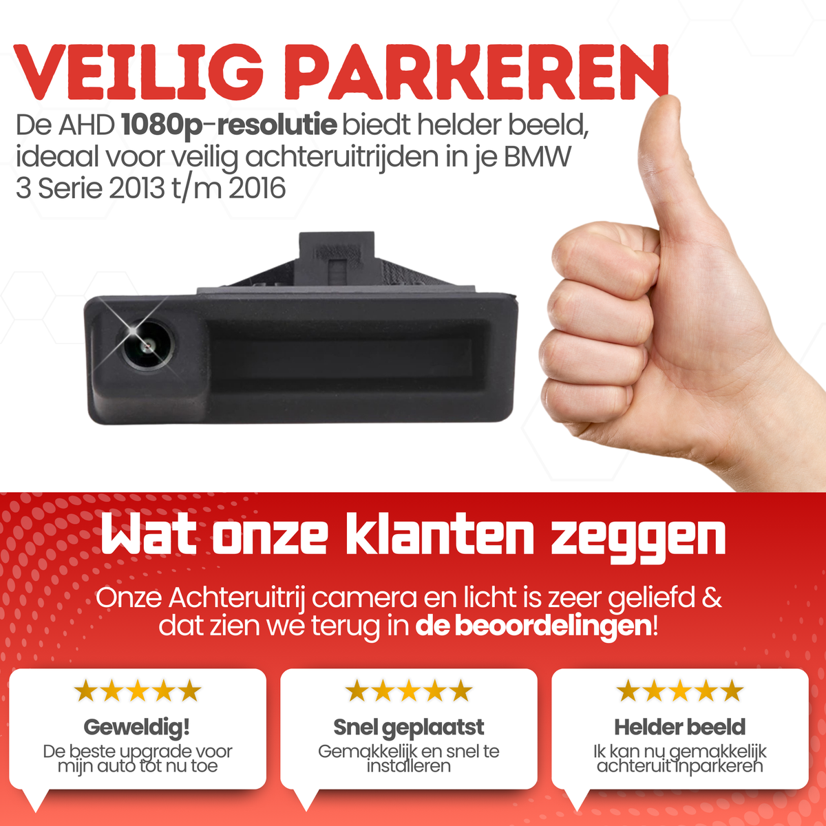BMW 3er Rückfahrkamera | 2013 bis 2016 | Nachtsicht & HD-Bild