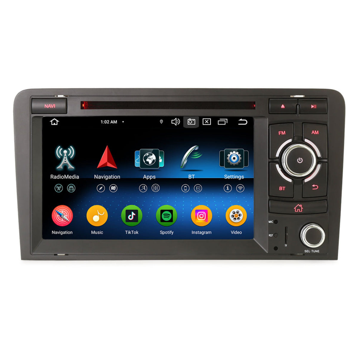 Audi A3 | S3 | RS3 | CarPlay & Android Auto | Car radio | 2004 to 2013 | Android 16 | 4+64GB