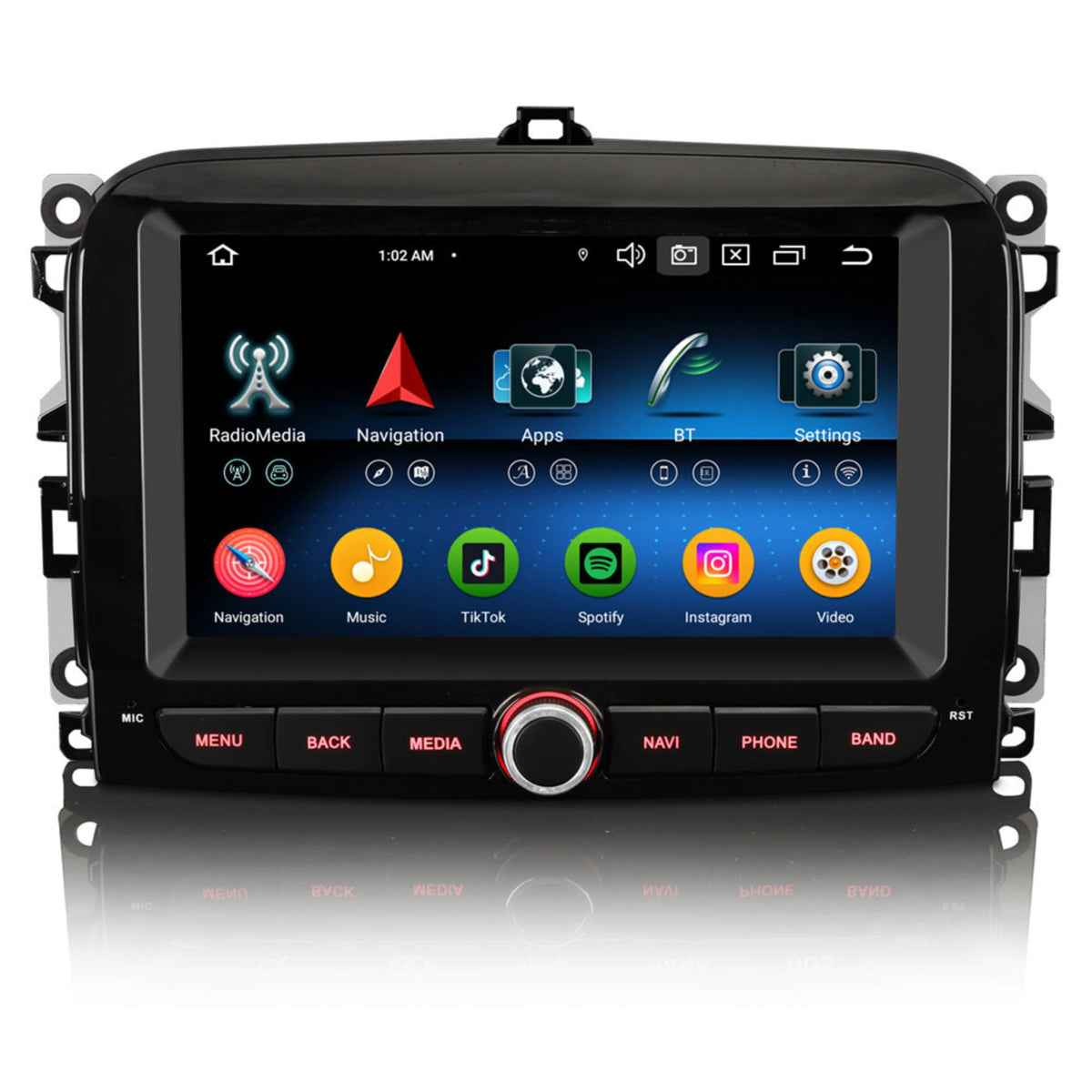 Fiat 500L CarPlay Android 14 | 2015 fino al 2018 | 4+64GB