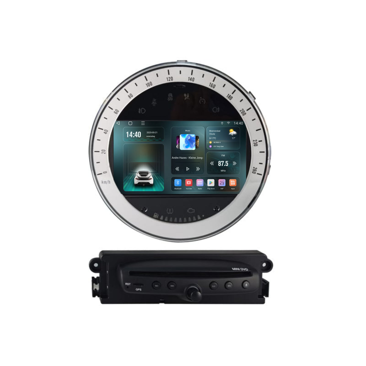 Radio samochodowe CarPlay do Mini Cooper | 2006 – 2013 | Android Auto