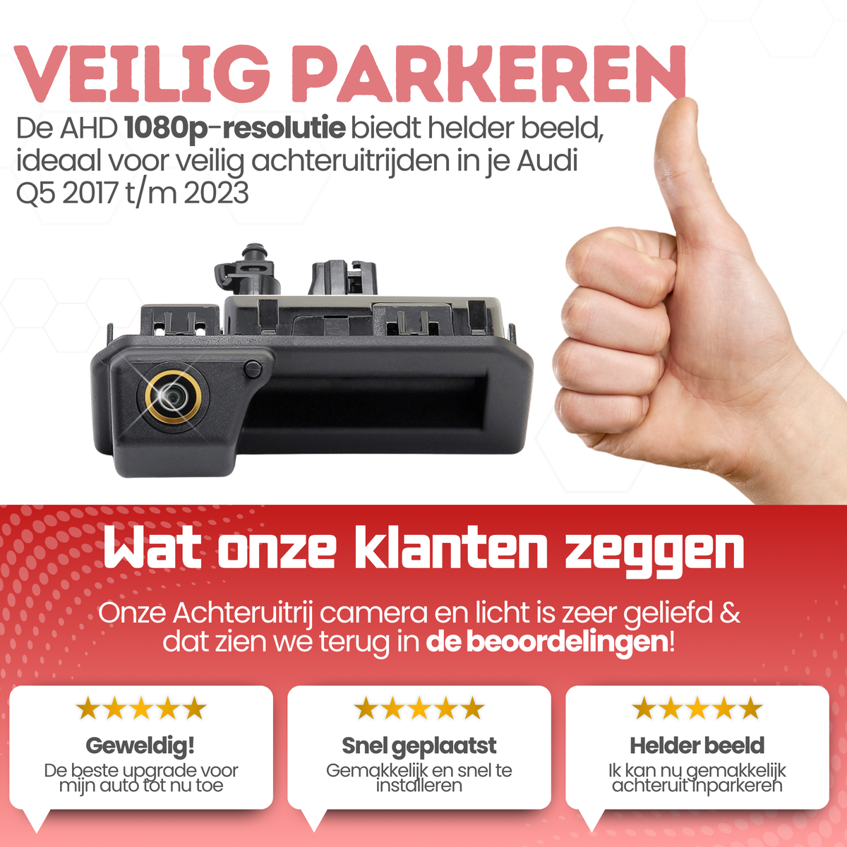 Telecamera posteriore Audi Q5 | dal 2017 al 2023 | Visione notturna & Immagine HD