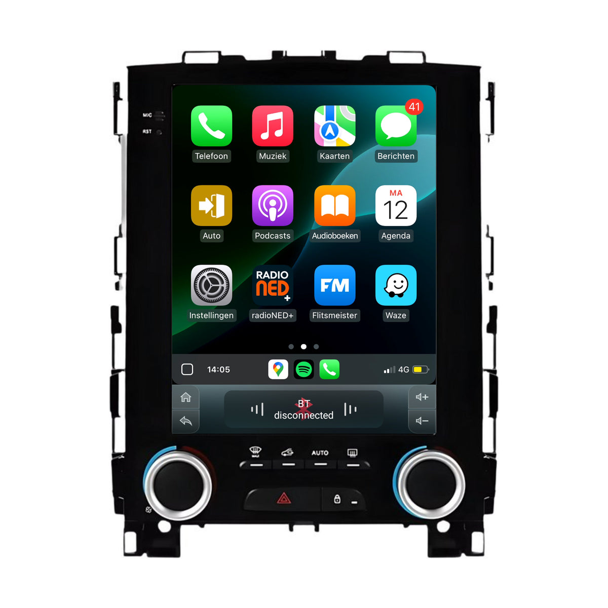 Cartronix Renault Megane 4 | 2016-2024 | Autoradio Navigazione | Apple CarPlay & Android Auto | Android 13 | Grande Schermo HD | CTX-9012