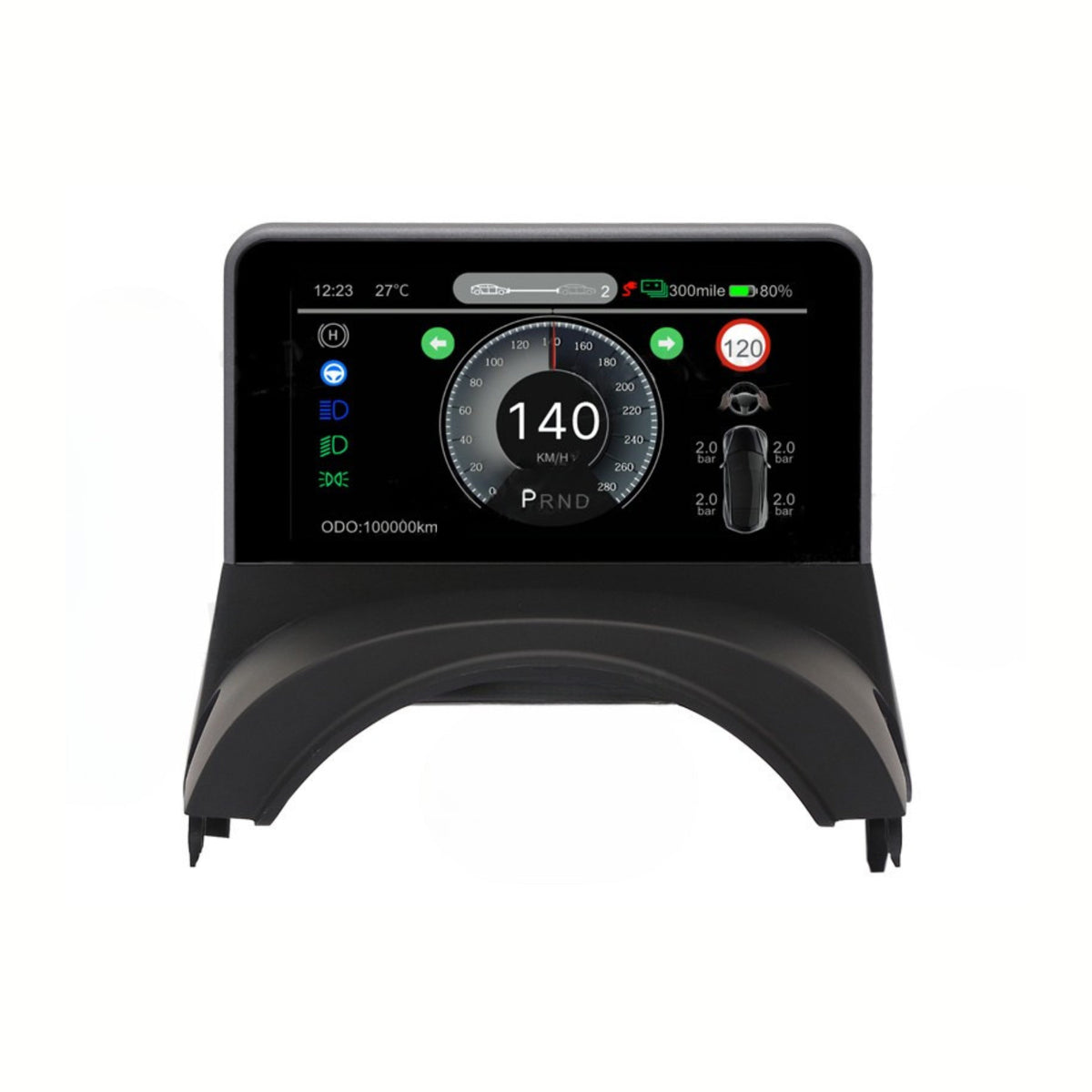 Tesla Model 3 & Model Y Dashboard | Heads-up Display Speedometer | 5-inch HD Instrument Cluster | More Safety & Less Distraction | Plug & Play