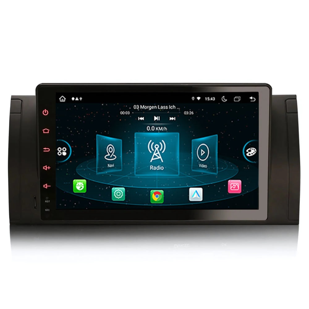 Radio samochodowe z CarPlay do BMW serii 5 X5 E39 E53 M5 | 1996-2007 | 8-rdzeniowy | Bezprzewodowy Apple CarPlay i Android Auto | 4GB + 64GB | Full Touch