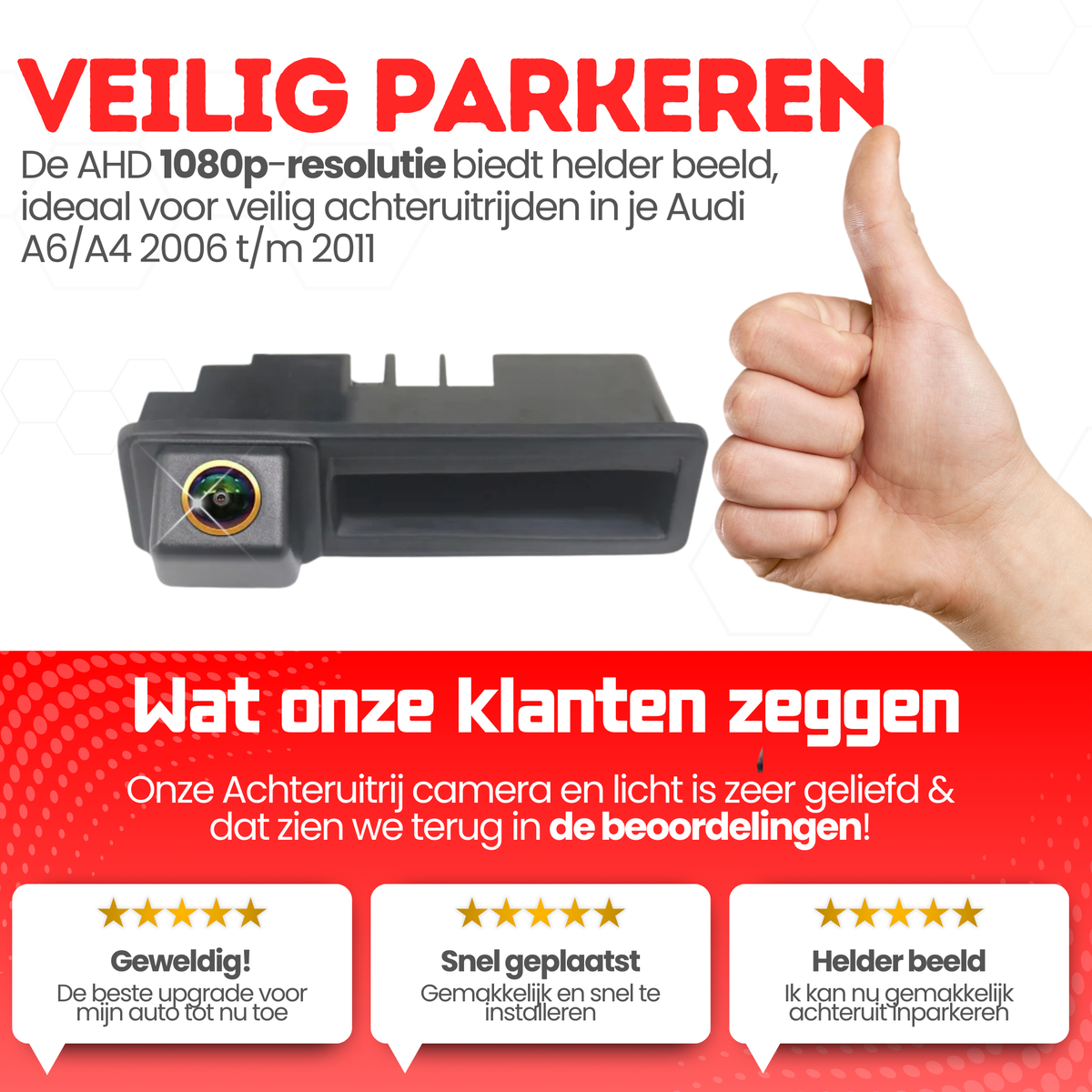 Audi A6/A4 Rückfahrkamera | 2006 bis 2011 | Nachtsicht & HD-Bild