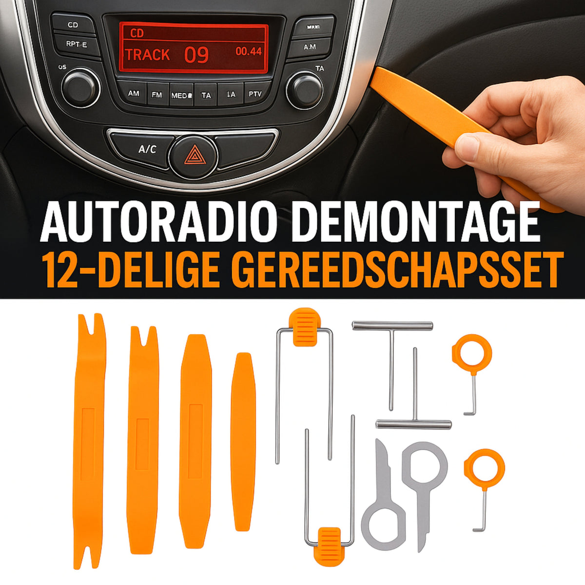 Cartronix DT-120 | Outil de démontage autoradio | Clés d'extraction autoradio