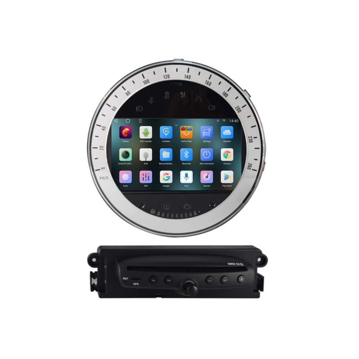 Radio samochodowe CarPlay do Mini Cooper | 2006 – 2013 | Android Auto