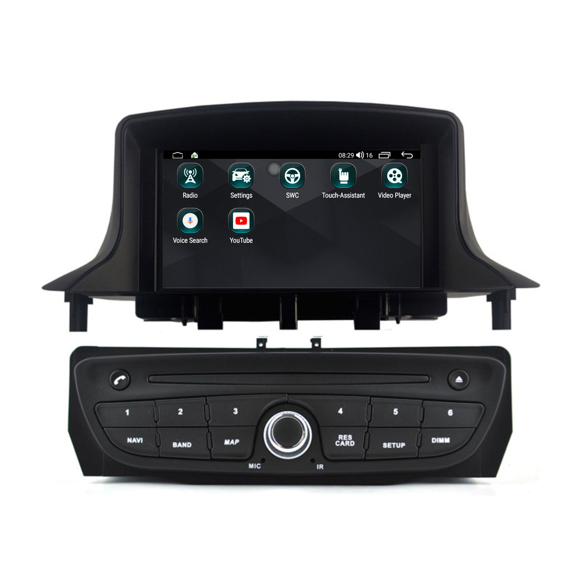 Renault Megane 3 & Fluence | Android 14 | Autoradio | 2008 t/m 2016 | CarPlay & Android Auto | 4+64GB
