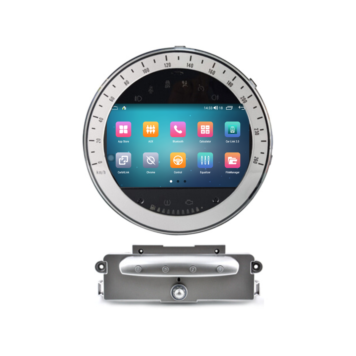 Mini Cooper CarPlay Autoradio | Silver | 2006 t/m 2013 | Android Auto