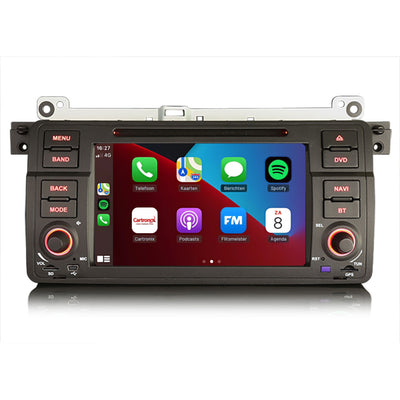 Autorradio para BMW serie 3 E46 | 1999 a 2005 | CarPlay | 4+64GB | Android 14 | Reproductor de DVD/CD