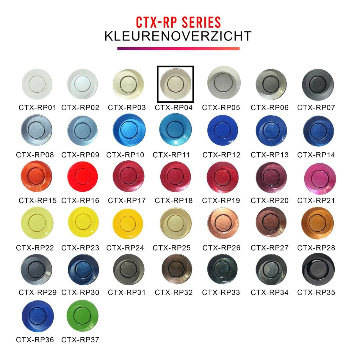 Parkeersensoren | Matt Beige | Parkeerhulp | CTX-RP04