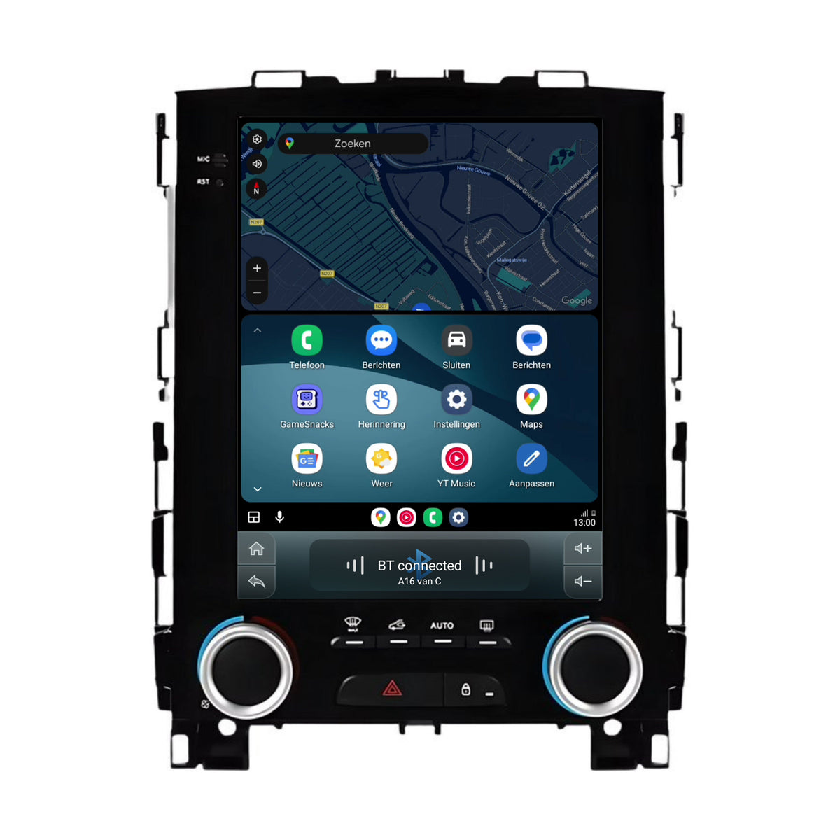 Cartronix Renault Megane 4 | 2016-2024 | Autoradio Navigazione | Apple CarPlay & Android Auto | Android 13 | Grande Schermo HD | CTX-9012