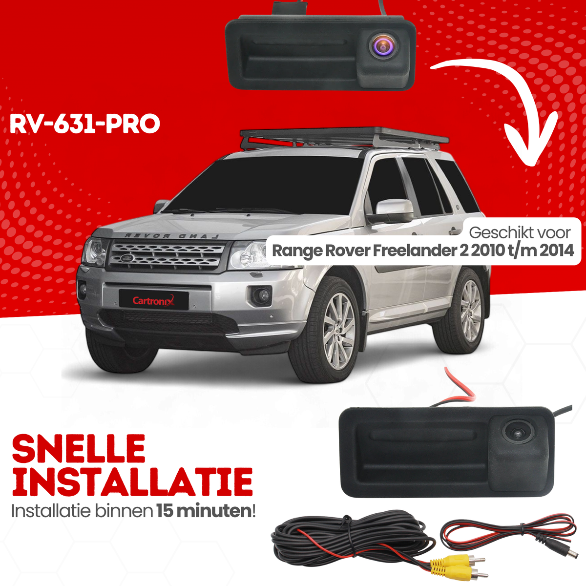 Range Rover Freelander 2 Rückfahrkamera | 2010 bis 2014 | Nachtsicht & HD-Bild