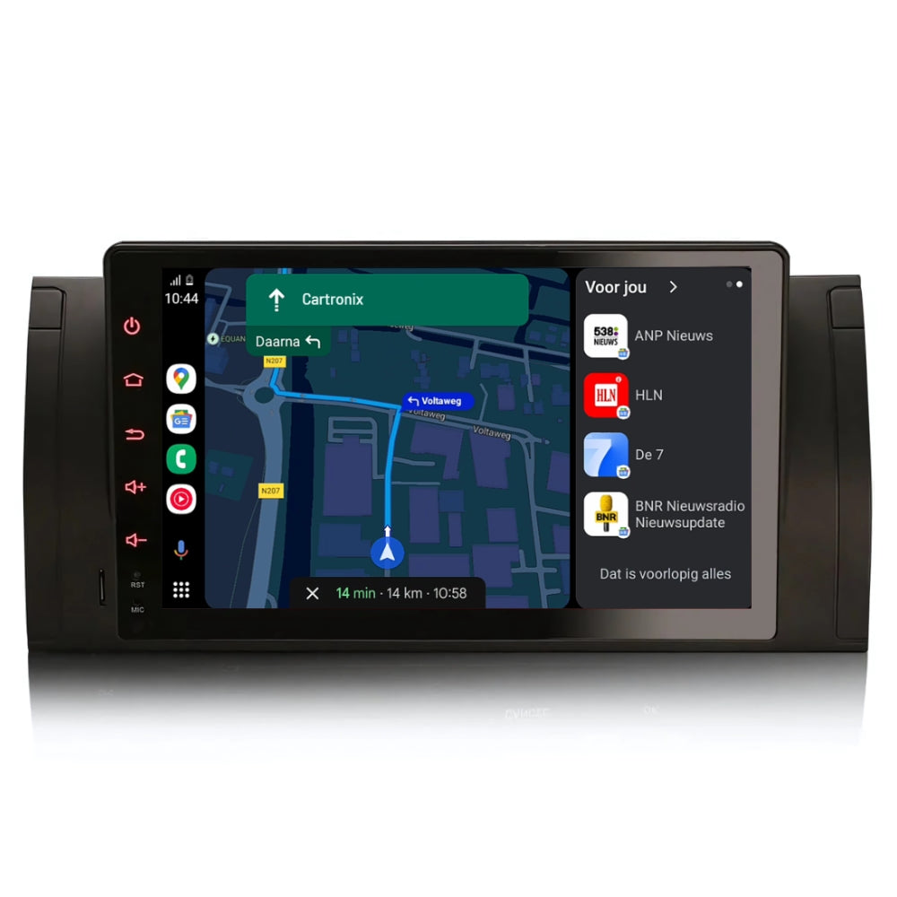 Radio samochodowe z CarPlay do BMW serii 5 X5 E39 E53 M5 | 1996-2007 | 8-rdzeniowy | Bezprzewodowy Apple CarPlay i Android Auto | 4GB + 64GB | Full Touch