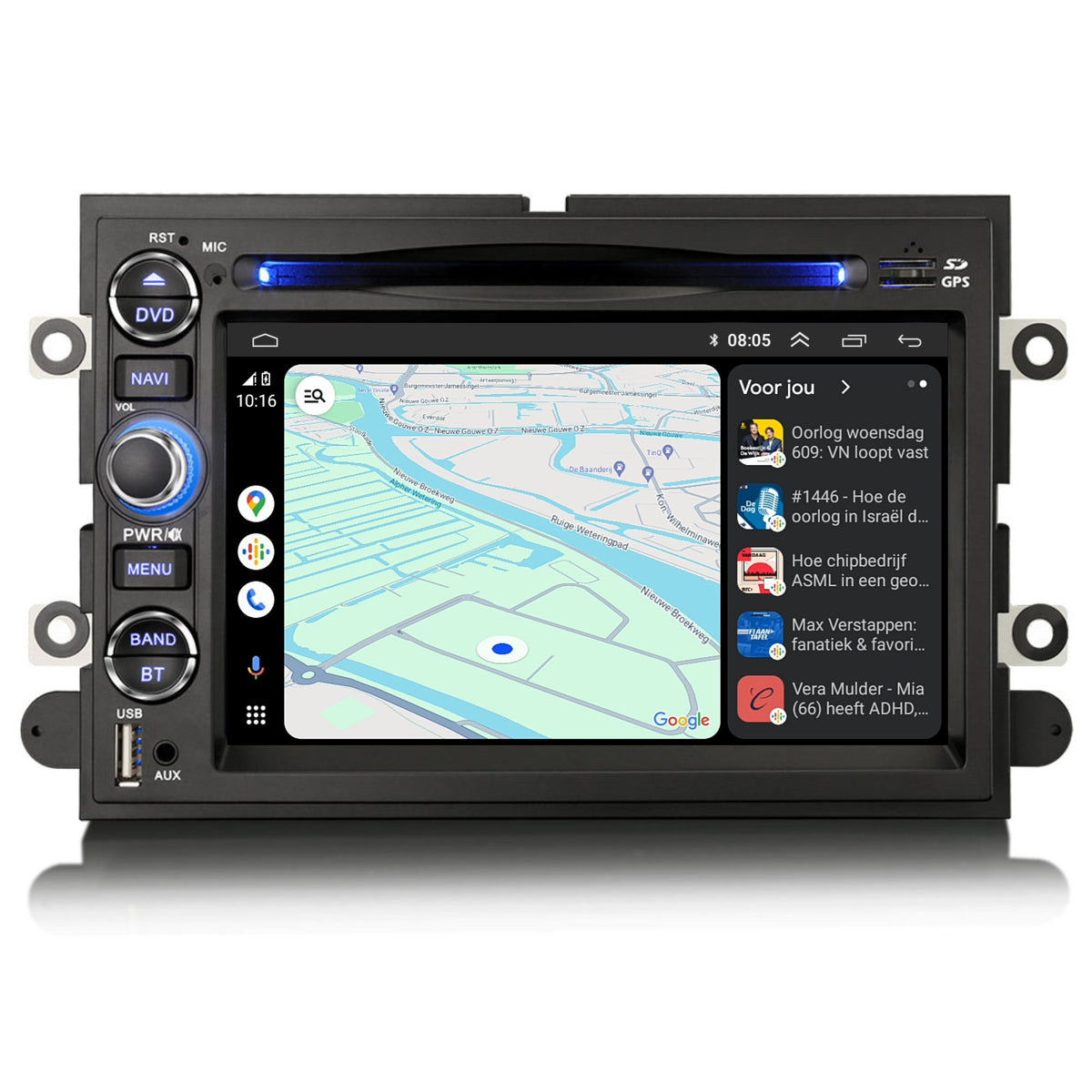 Ford Mustang & Edge | CarPlay & Android Auto | 2005 t/m 2010 | Android 16 | 4+64GB