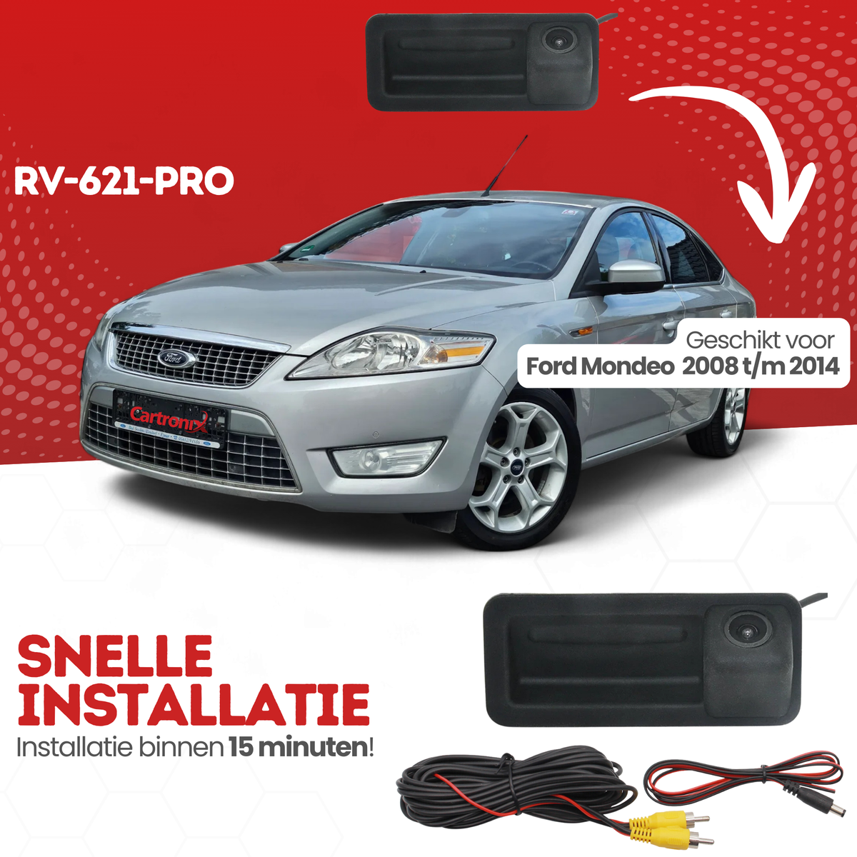 Caméra de recul Ford Mondeo | 2008 à 2014 | Vision nocturne et image HD
