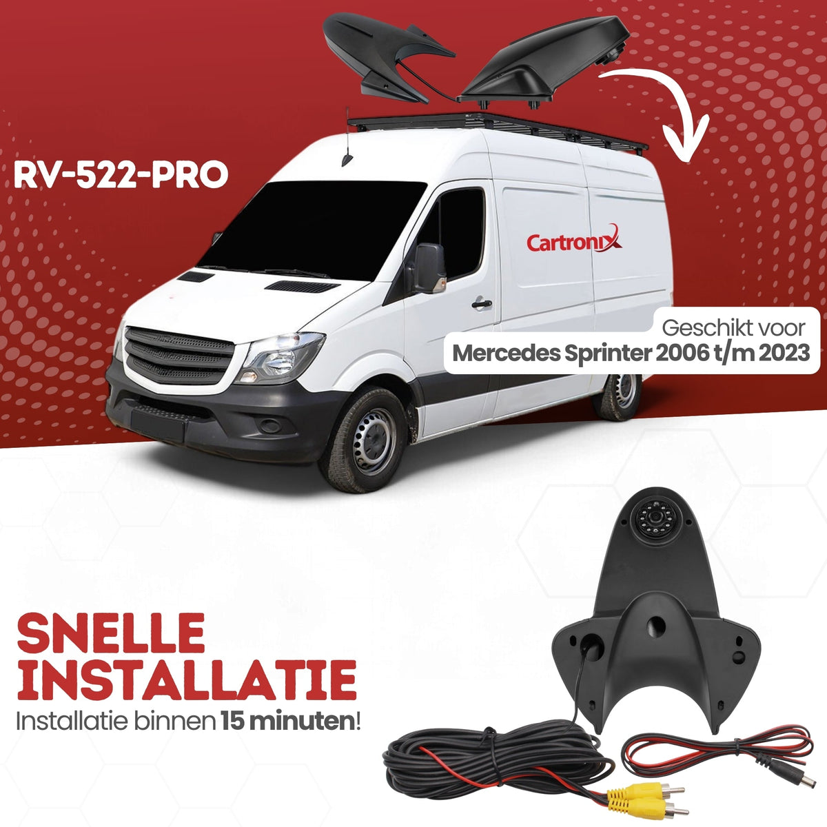 Mercedes Sprinter Rear View Camera | 2006 to 2023 | Night Vision | HD Image | RV-522-PRO