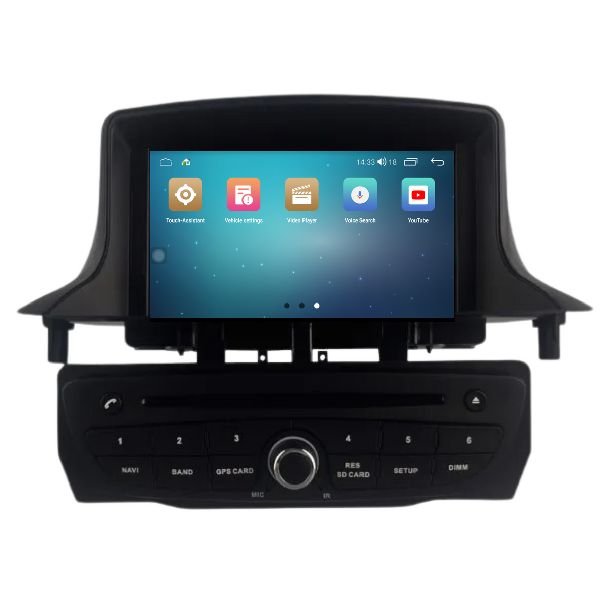 Renault Megane 3 & Fluence | Android 14 | Autoradio | 2008 t/m 2016 | CarPlay & Android Auto | 4+64GB