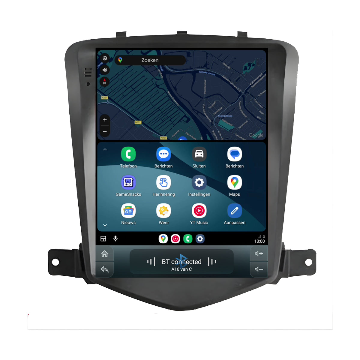 Cartronix Chevrolet Cruze | 2009 bis 2015 | Autoradio Navigation | Apple CarPlay & Android Auto | Android 13 | Großer HD-Bildschirm