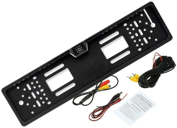 Achteruitrijcamera in kentekenplaathouder | 8 LED