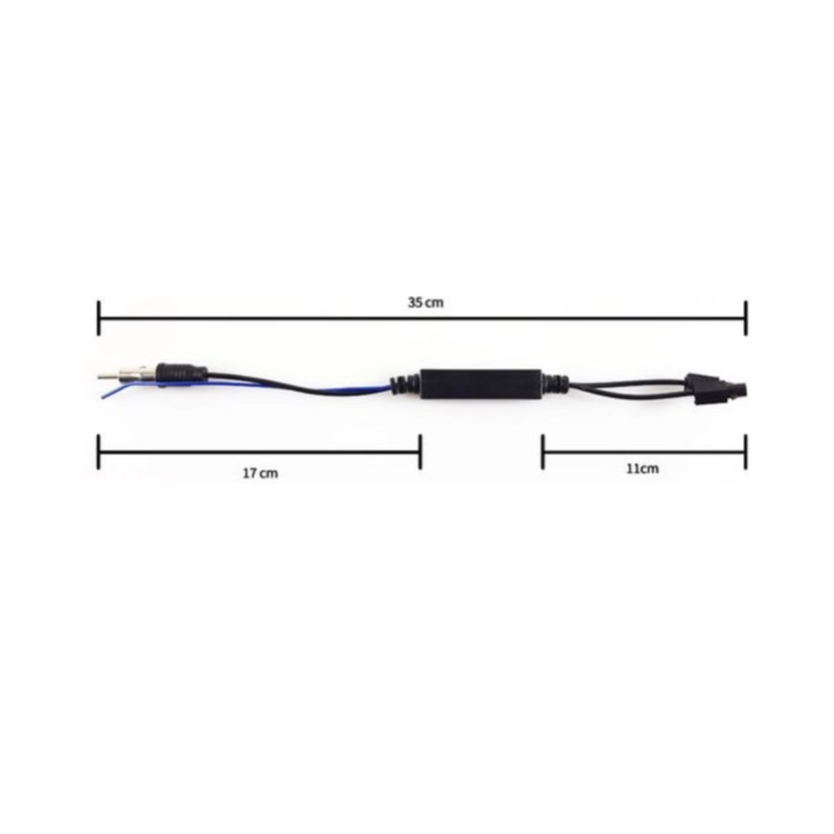Cartronix CTX-3417 | Amplificatore d'antenna Dual Fakra | Autoradio | Adatto per Volkswagen | Audi | Seat | Skoda | Mercedes