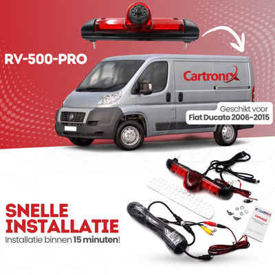 Fiat Ducato Derde Remlicht Achteruitrijcamera | 2006 t/m 2015 | Nachtzicht | HD Beeld