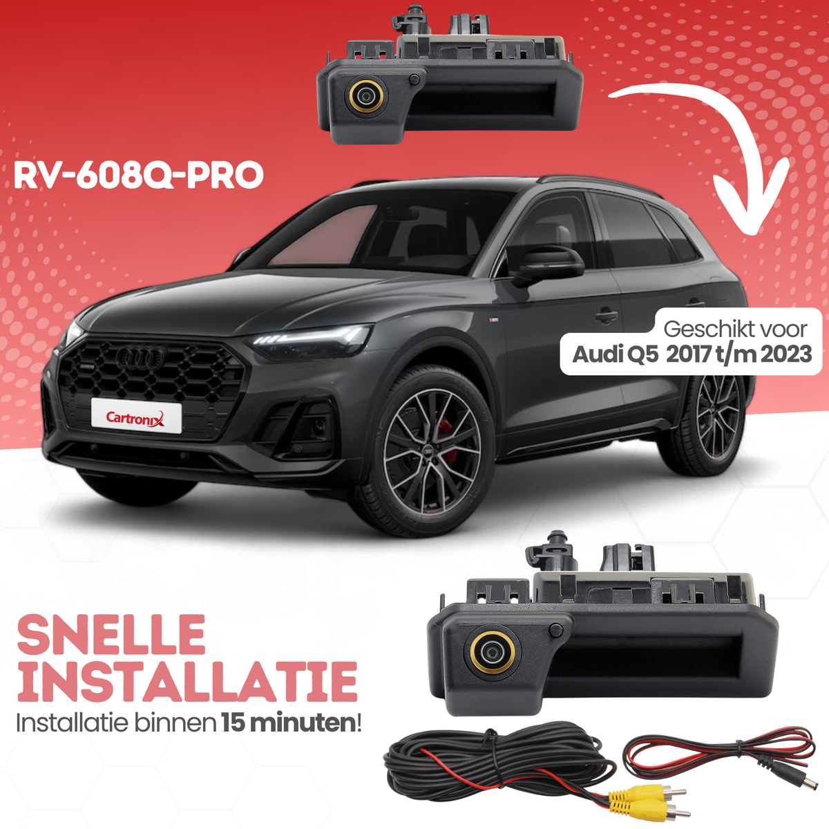 Telecamera posteriore Audi Q5 | dal 2017 al 2023 | Visione notturna & Immagine HD