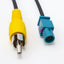Cartronix CTX-1403 | Kabel adapter Fakra na RCA do kamery | Do Mercedes & Volkswagen