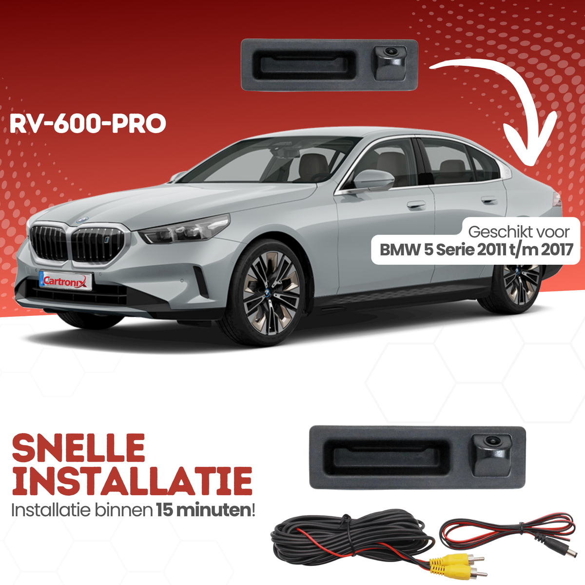 BMW 5er Rückfahrkamera | 2011 bis 2017 | Nachtsicht & HD-Bild