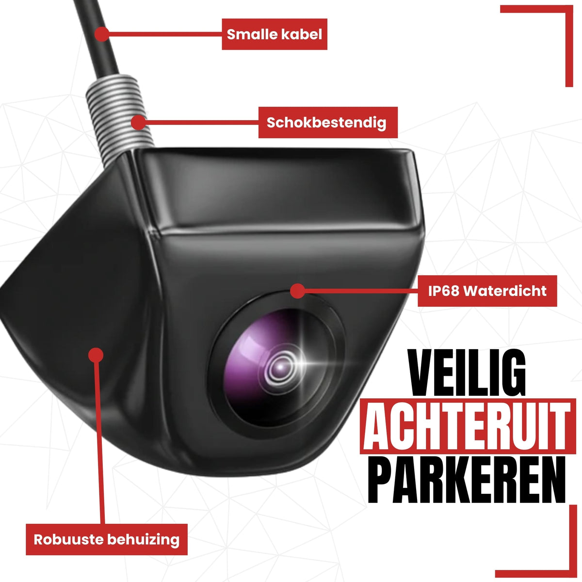 RV-355 PRO Reversing Camera | Original look | Black