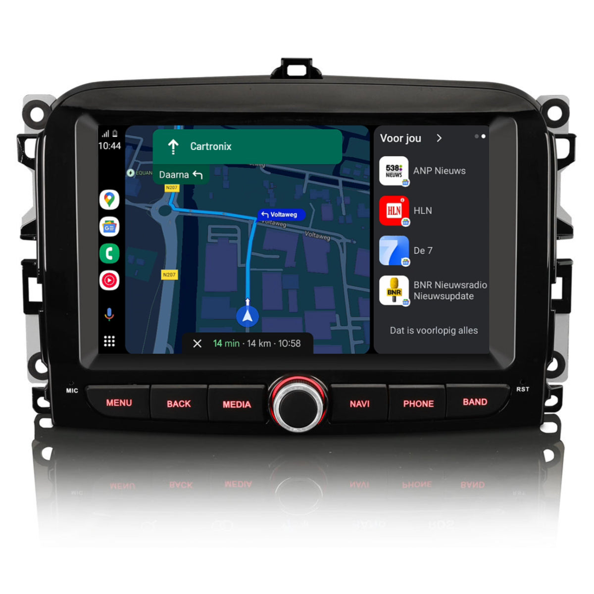 Fiat 500L CarPlay Android 14 | 2015 fino al 2018 | 4+64GB